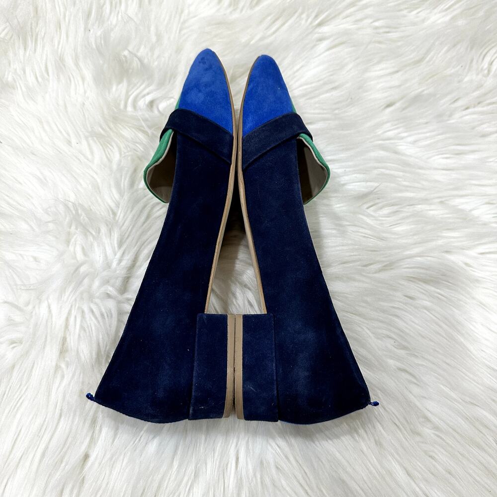 Boden Scarlet Suede Flat Sz 10.5 - Picture 5 of 10